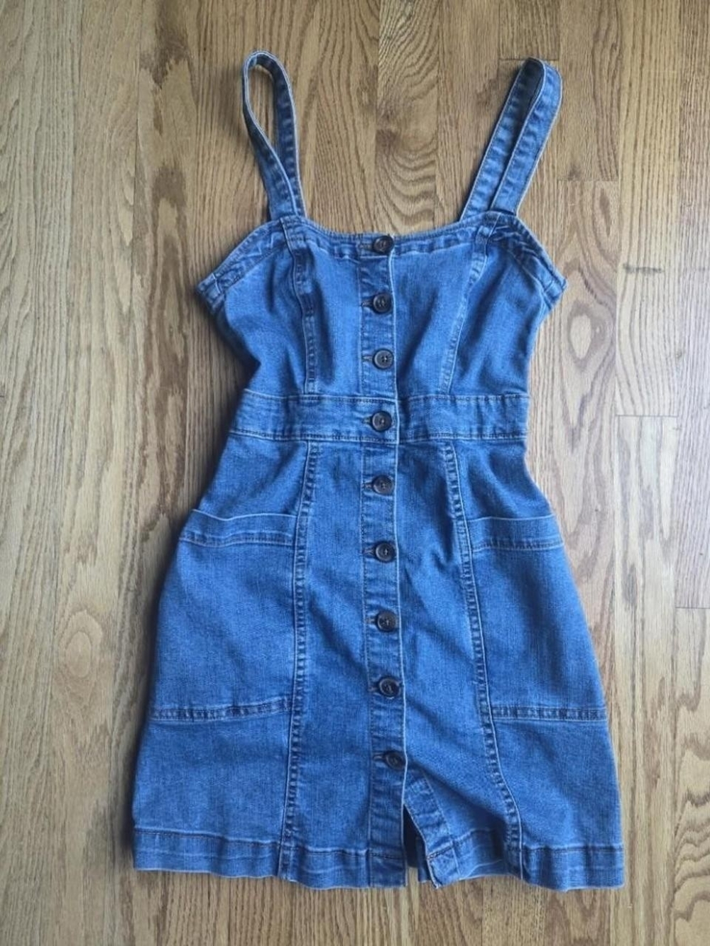 Aeropostale Blue Stretch Denim Mini Dress